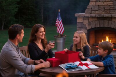 Beneath string lights and a U.S. flag, they toasted the golden boy and my “gift”—a BMW paid by my silence. I chose dignity, and the next ceiling I saw wasn’t lit by fairy lights.